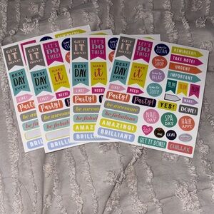 Colorful Sticker Set - Scrapbook or Junk Journaling